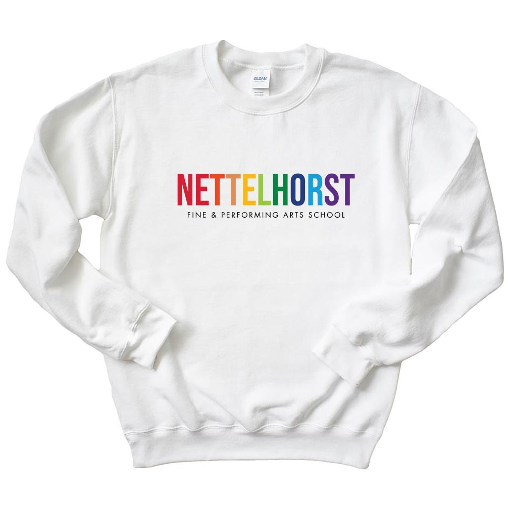 Modern Rainbow ~ Crewneck Sweatshirt ~ Nettelhorst School