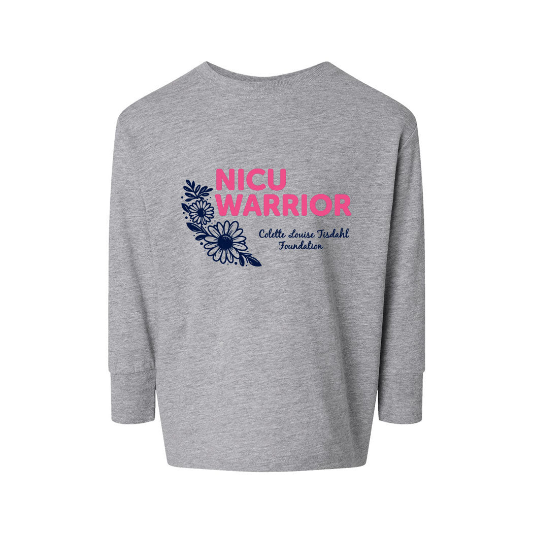 NICU Warrior ~ Toddler Jersey Long Sleeve T-Shirt ~ Colette Tisdahl Foundation