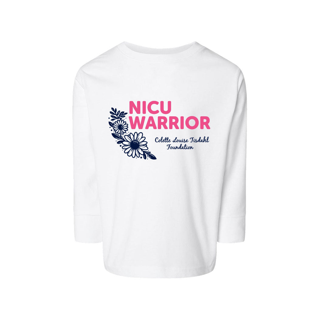 NICU Warrior ~ Toddler Jersey Long Sleeve T-Shirt ~ Colette Tisdahl Foundation
