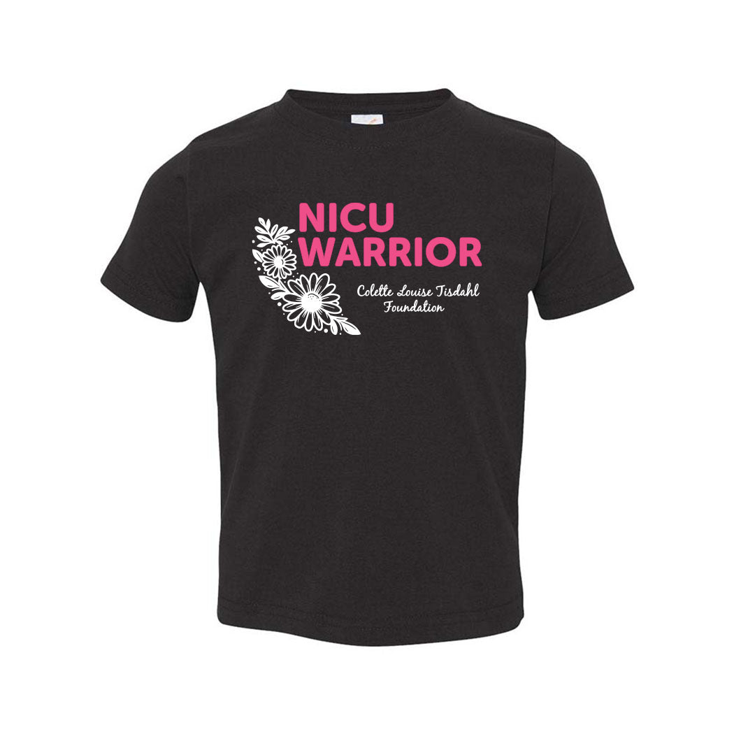 NICU Warrior ~ Toddler Jersey T-Shirt ~ Colette Tisdahl Foundation