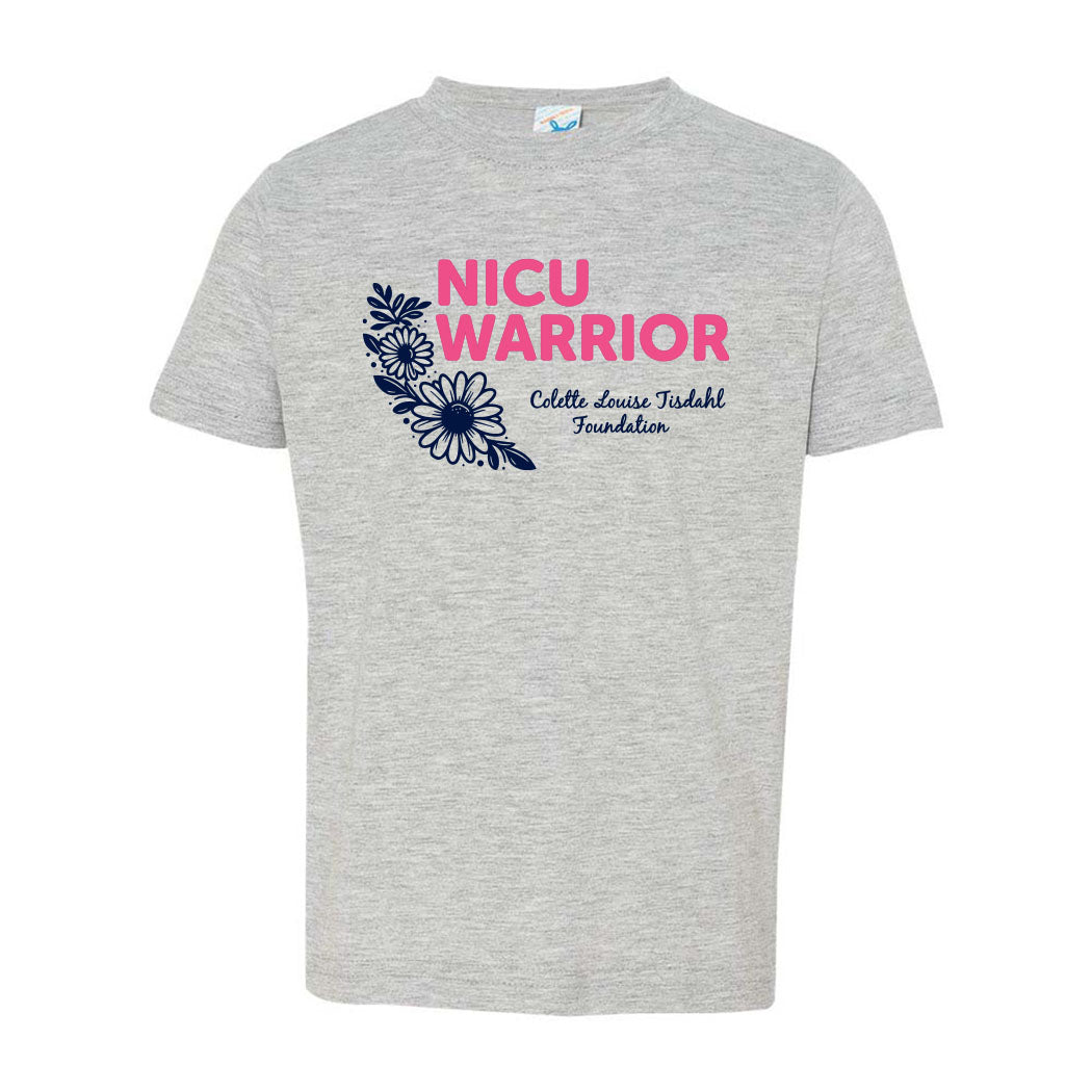 NICU Warrior ~ Toddler Jersey T-Shirt ~ Colette Tisdahl Foundation