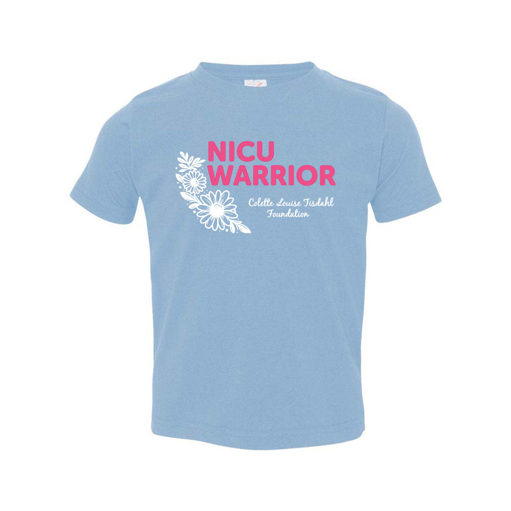 NICU Warrior ~ Toddler Jersey T-Shirt ~ Colette Tisdahl Foundation