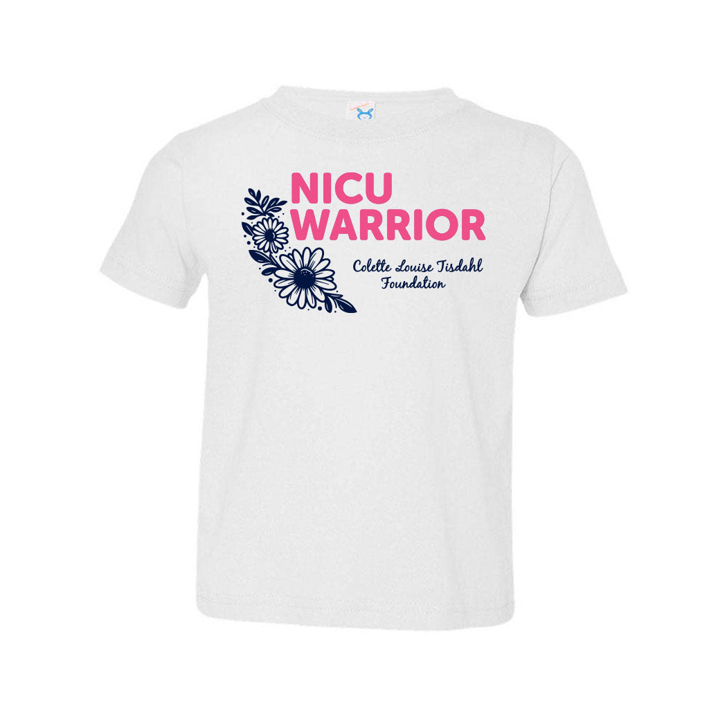 NICU Warrior ~ Toddler Jersey T-Shirt ~ Colette Tisdahl Foundation