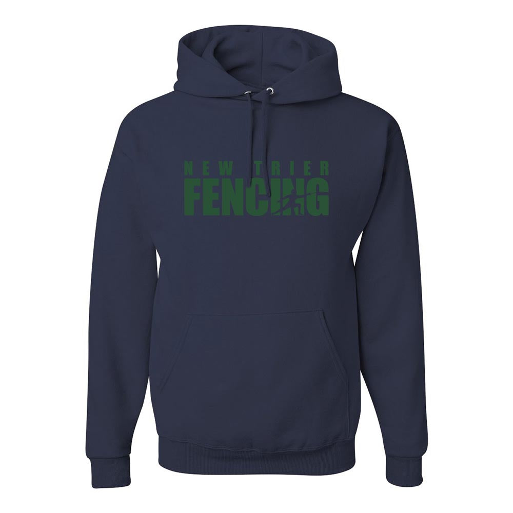 New Trier Fencing Silhouette ~ Hoodie ~ New Trier Fencing