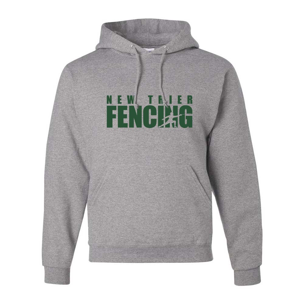 New Trier Fencing Silhouette ~ Hoodie ~ New Trier Fencing