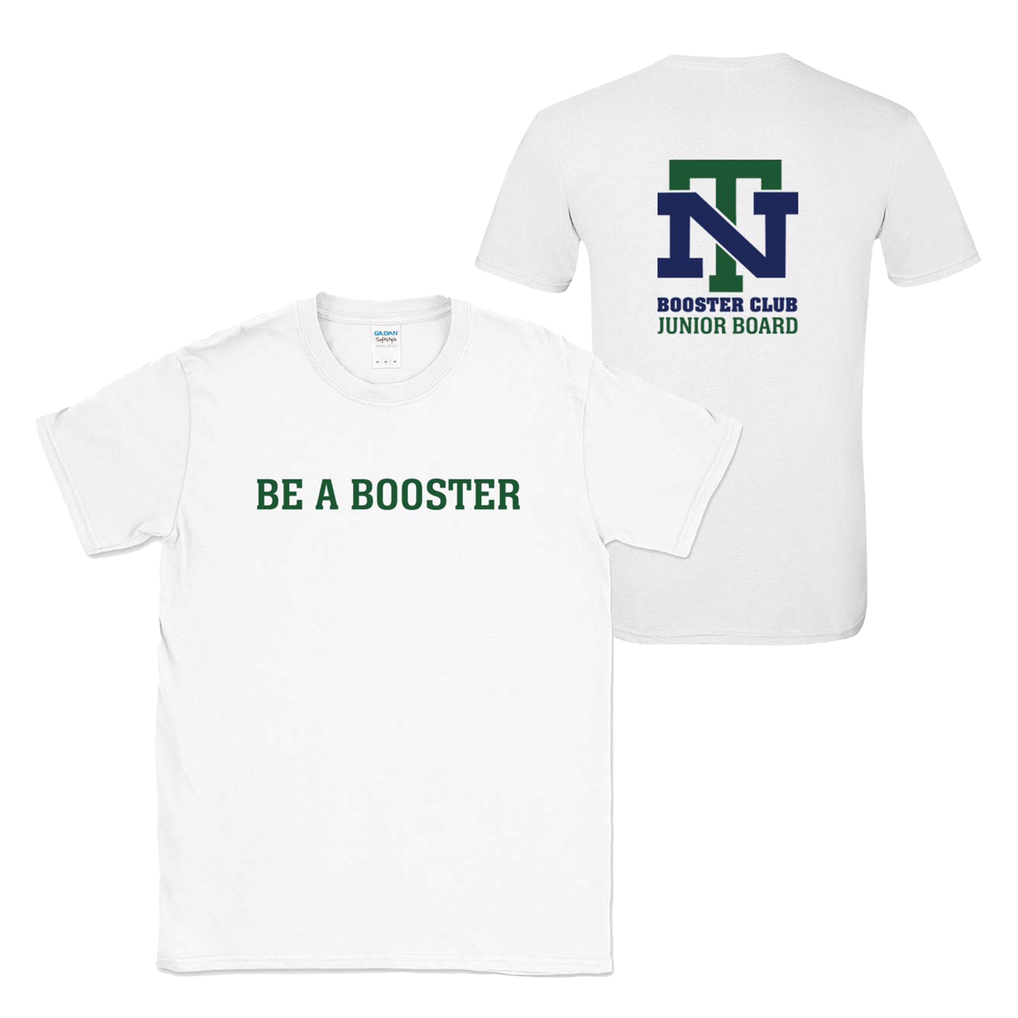 NEW TRIER NTBCJB BE A BOOSTER TEE ~  youth and adult ~ classic unisex fit