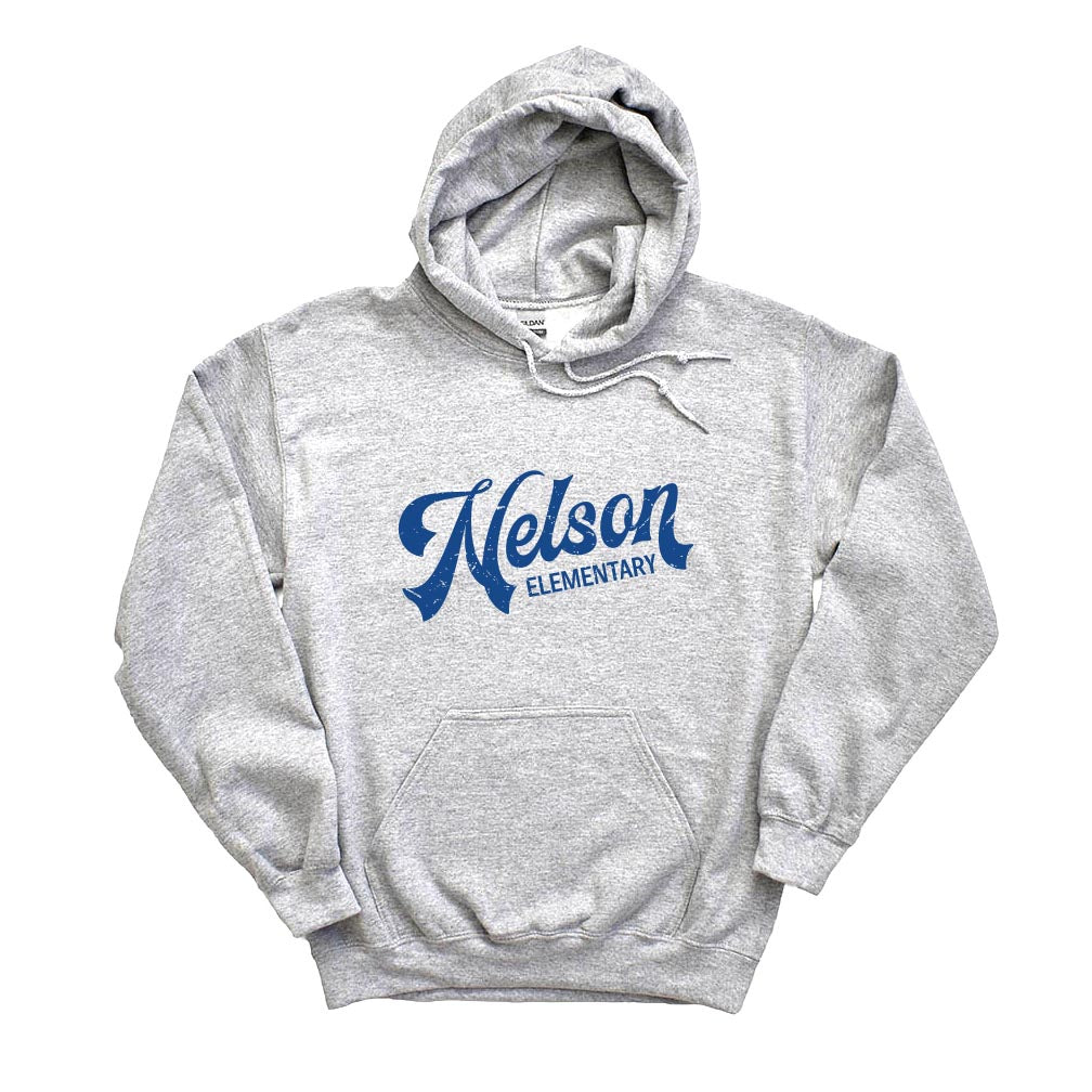 Retro Script ~ Hoodie ~ Nelson Elementary School