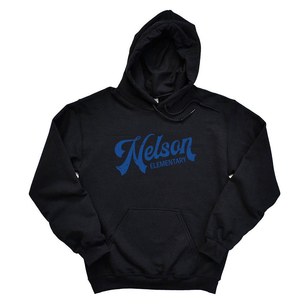 Retro Script ~ Hoodie ~ Nelson Elementary School