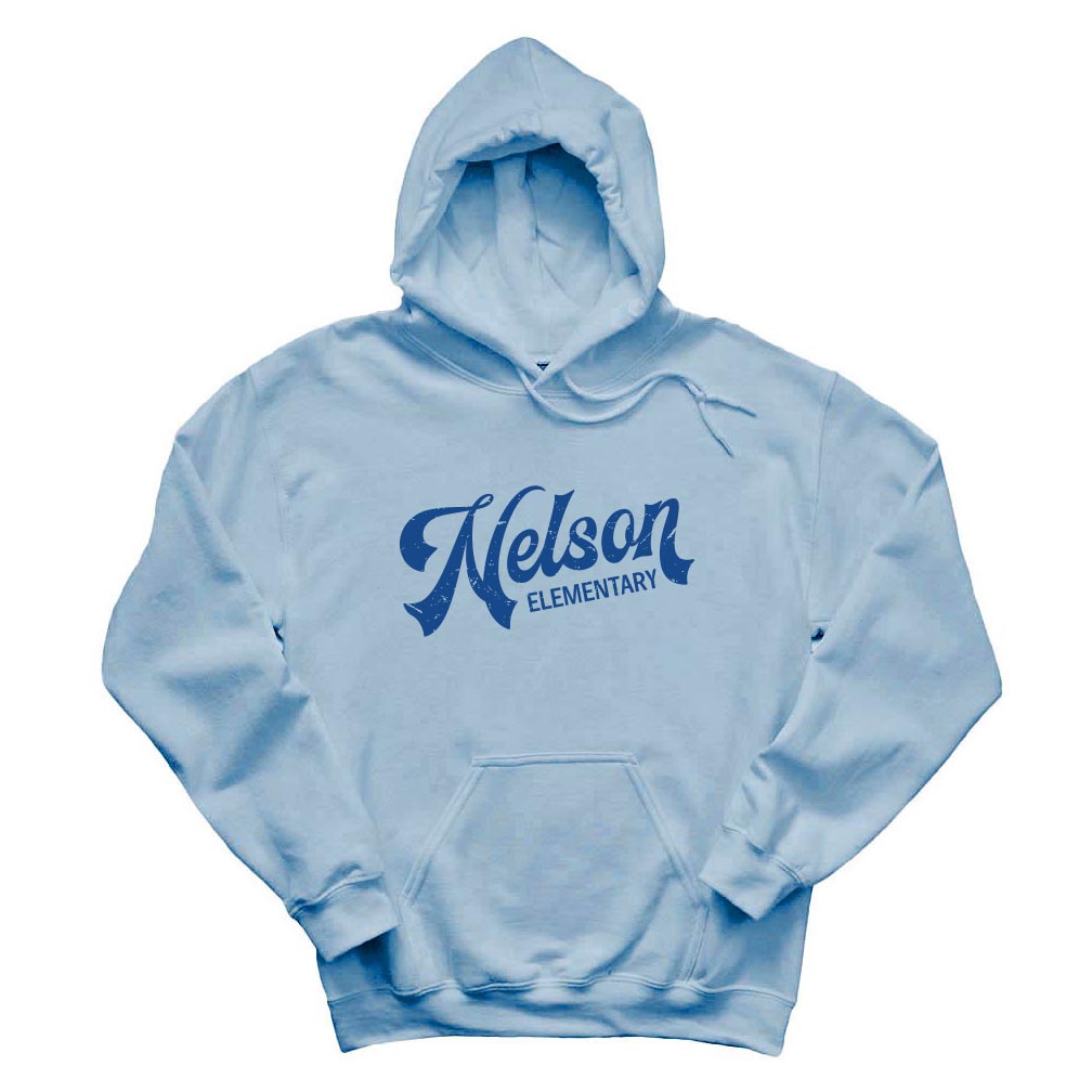 Retro Script ~ Hoodie ~ Nelson Elementary School