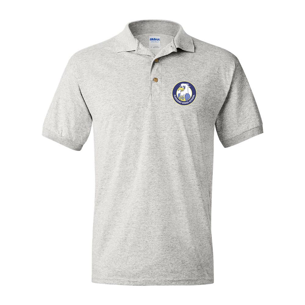 School Logo ~ 50/50 Polo ~ Pleasant Ridge Elementary School
