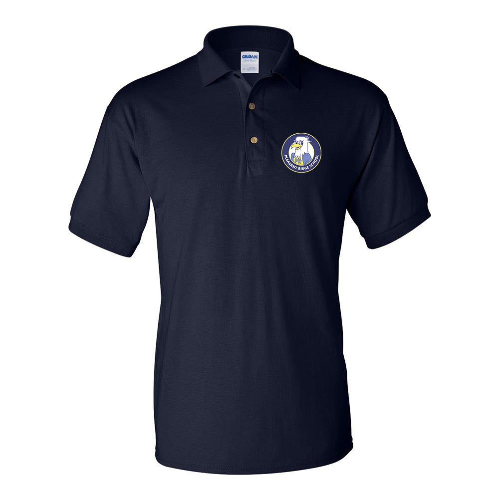 School Logo ~ 50/50 Polo ~ Pleasant Ridge Elementary School