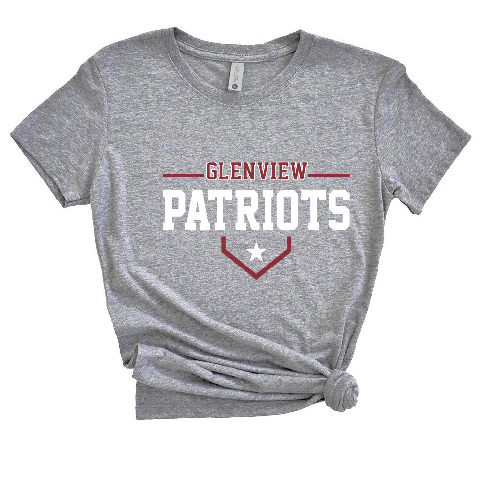 Glenview Patriots 13U White Pigeon Forge ~ Triblend T-Shirt ~ Glenview Patriots