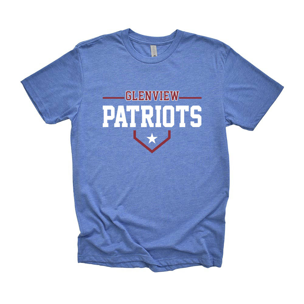 Glenview Patriots 13U White Pigeon Forge ~ Triblend T-Shirt ~ Glenview Patriots