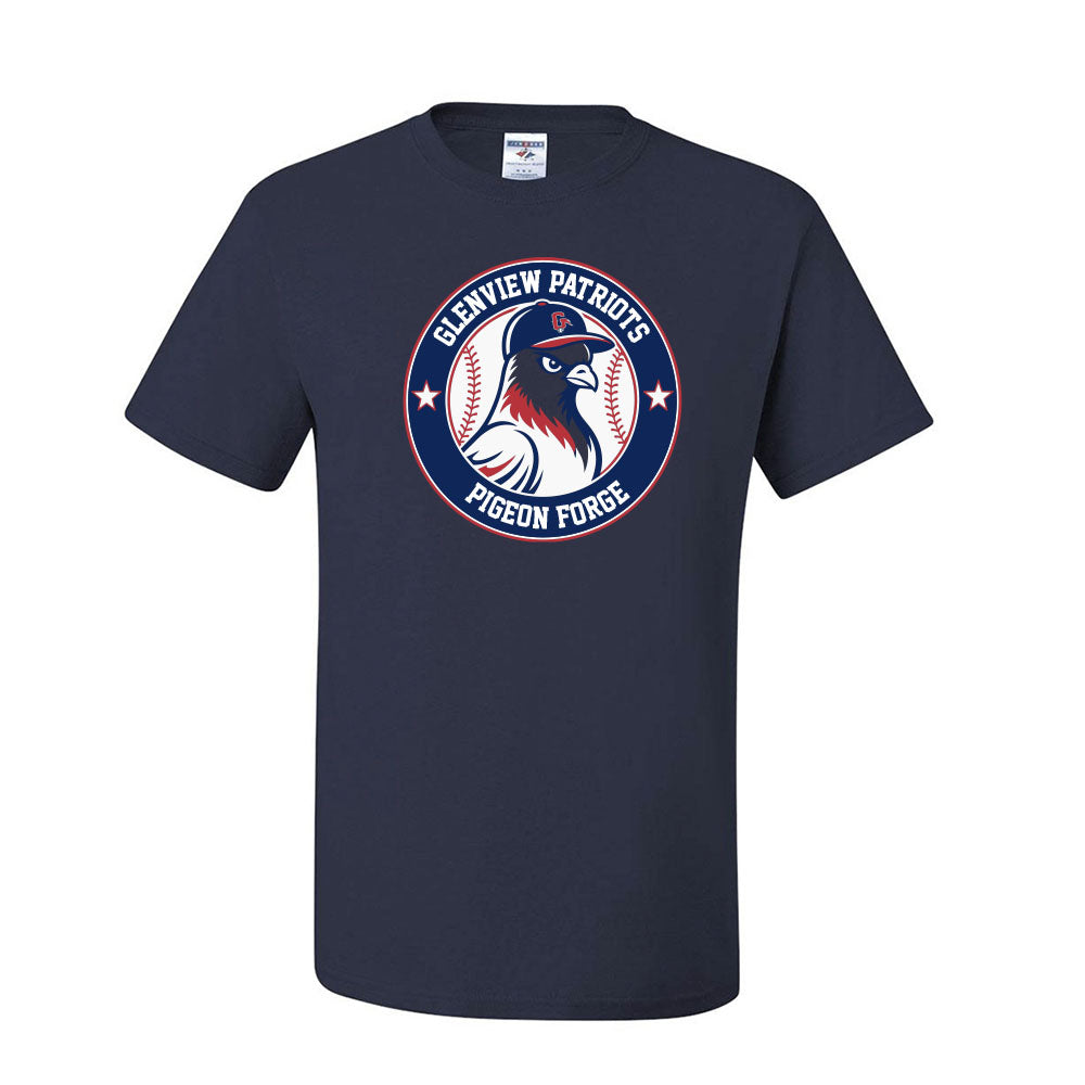 Pigeon Forge 13U White ~ 50/50 T-Shirt ~ Glenview Patriots