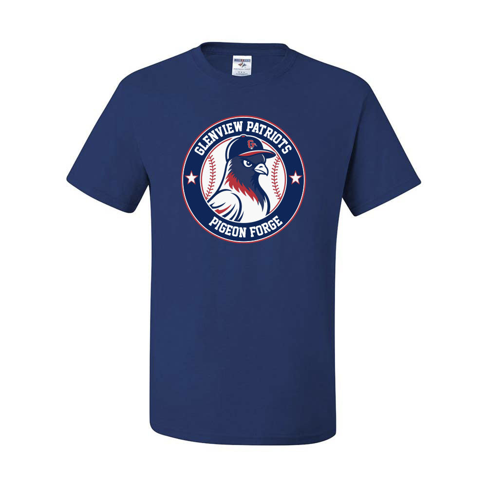 Pigeon Forge 13U White ~ 50/50 T-Shirt ~ Glenview Patriots