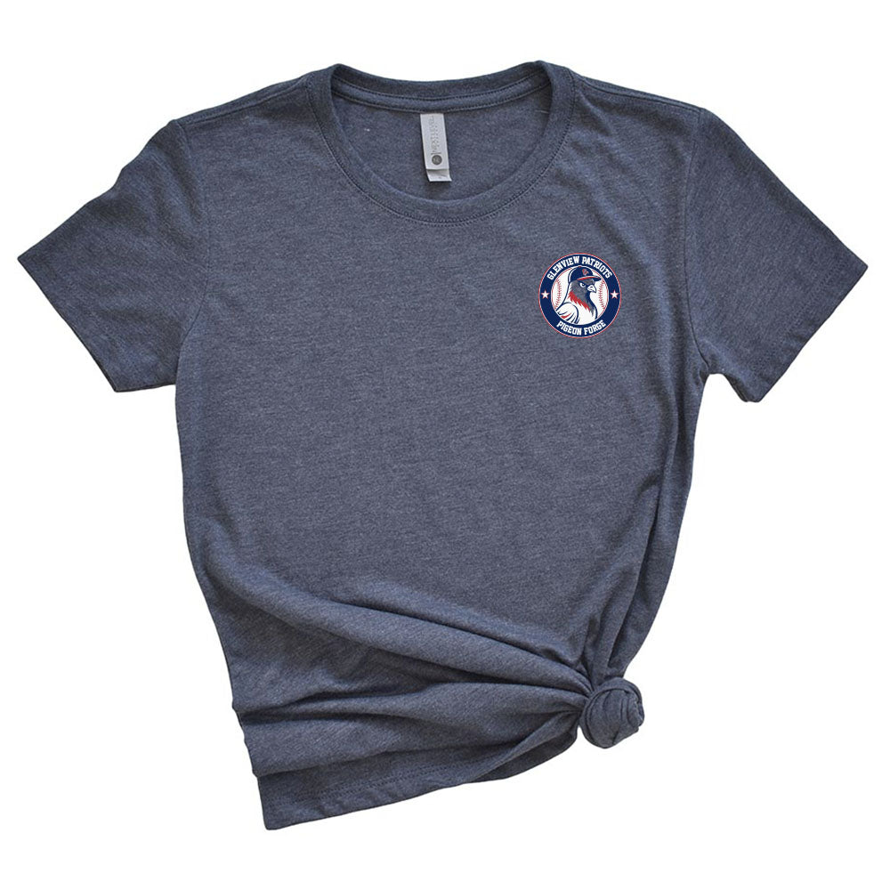 Pigeon Forge Badge 13U White ~ Triblend T-Shirt ~ Glenview Patriots