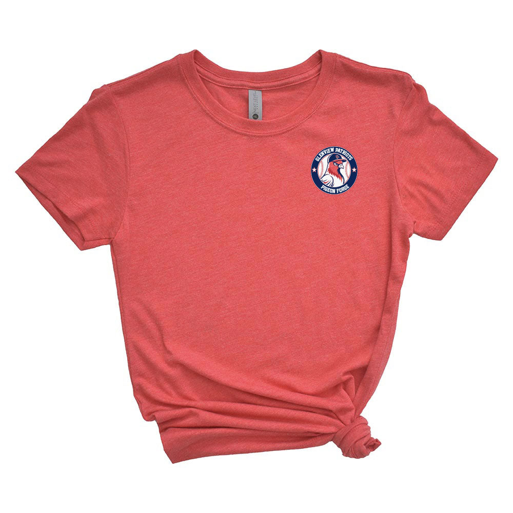 Pigeon Forge Badge 13U White ~ Triblend T-Shirt ~ Glenview Patriots