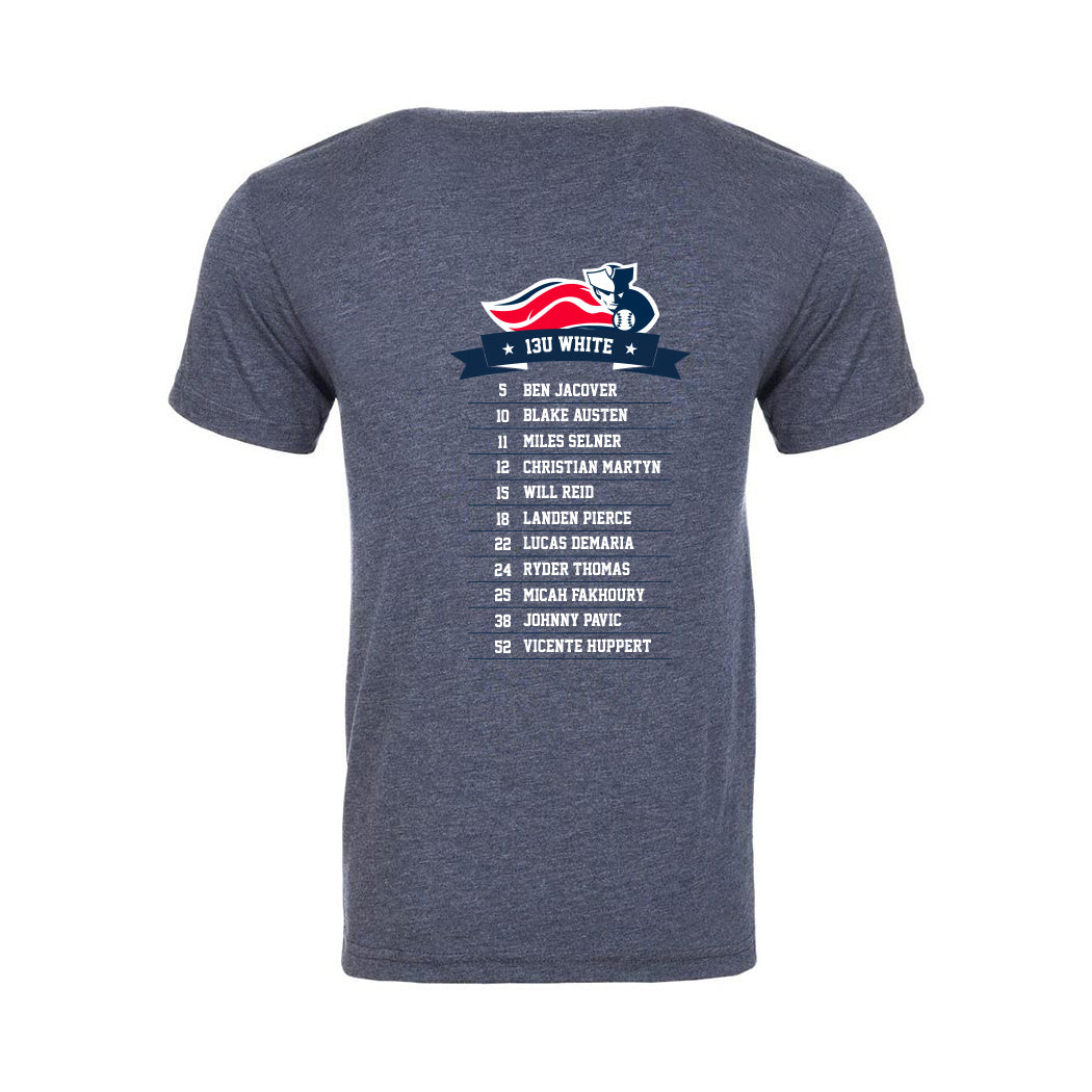 13U White Pigeon Forge - Pigeon Team 2026 ~ Triblend T-Shirt ~ Glenview Patriots