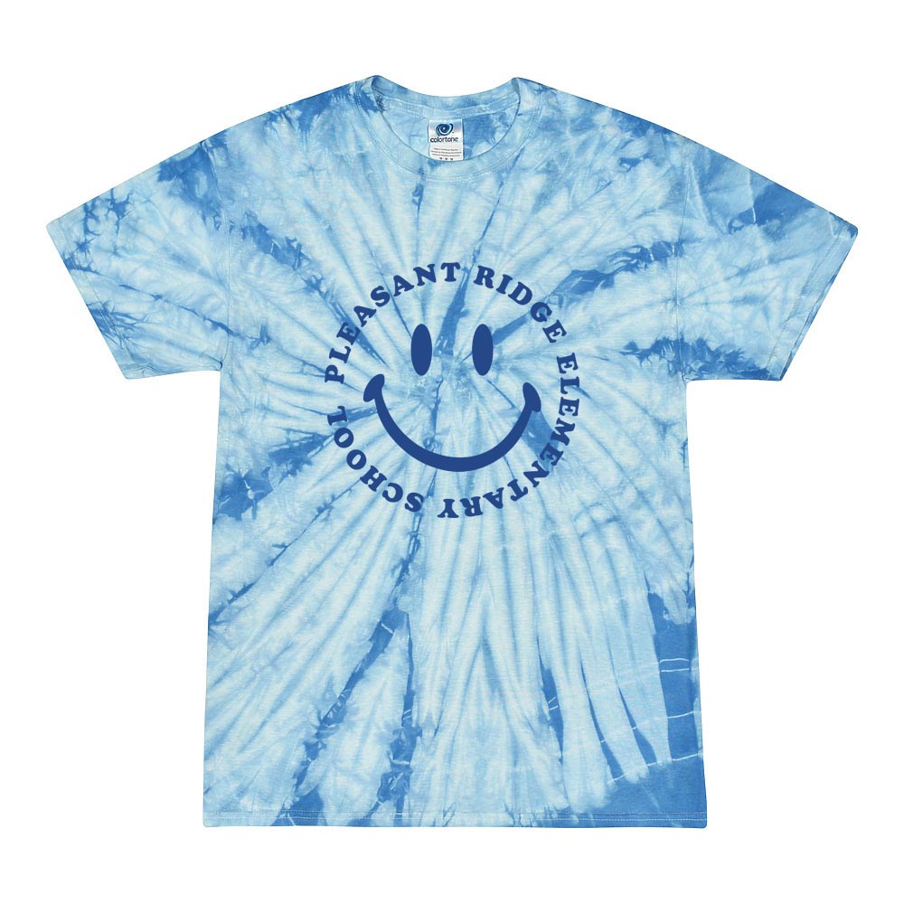 Smiley ~ Tie-Dye T-Shirt ~ Pleasant Ridge Elementary School
