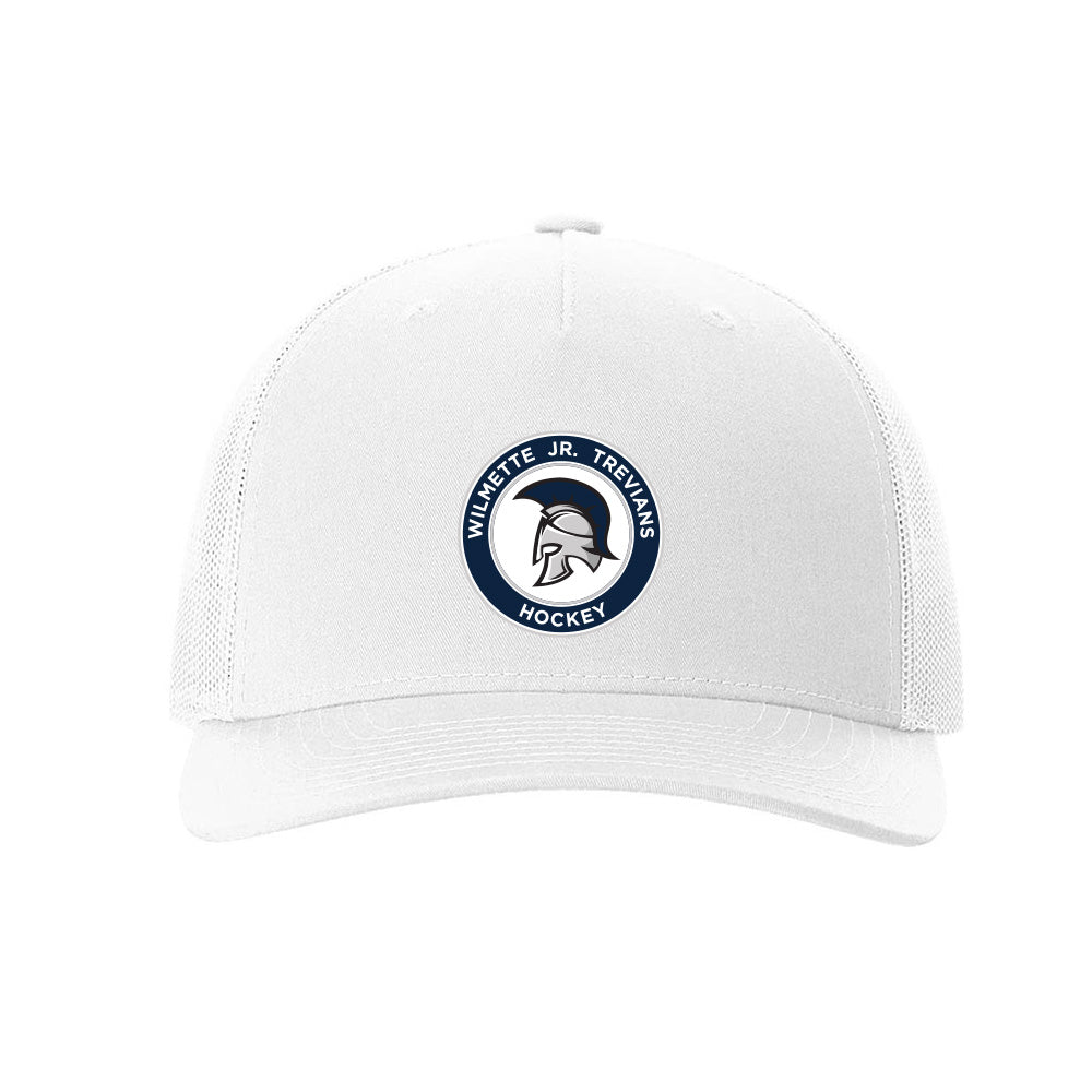 Logo ~ Printed Trucker Hat ~ Wilmette Jr. Trevians Hockey