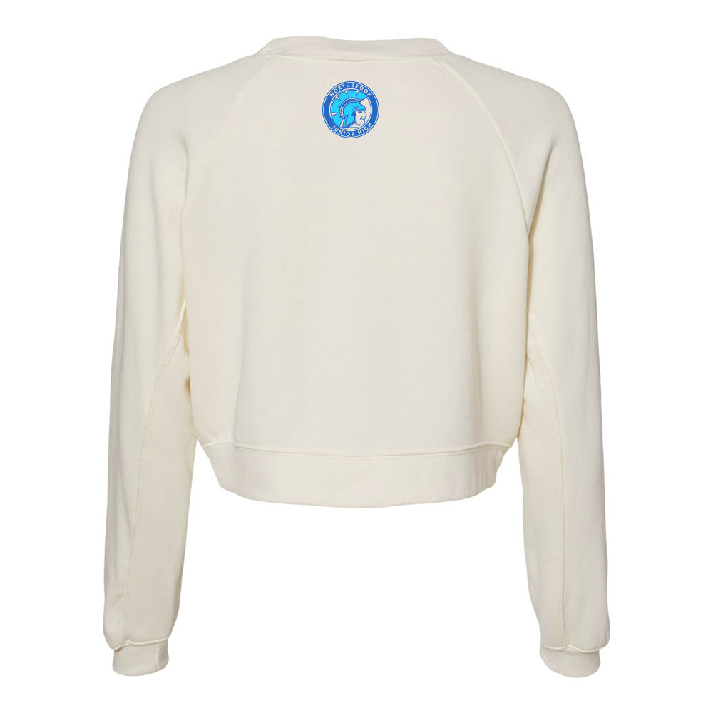 Prismatic Trojans ~ Raglan Crewneck Fleece ~ Northbrook Junior High