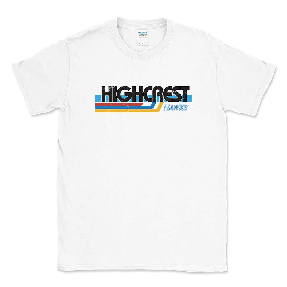 RETRO STRIPES TEE ~ HIGHCREST MIDDLE SCHOOL ~ youth & adult ~ classic unisex fit
