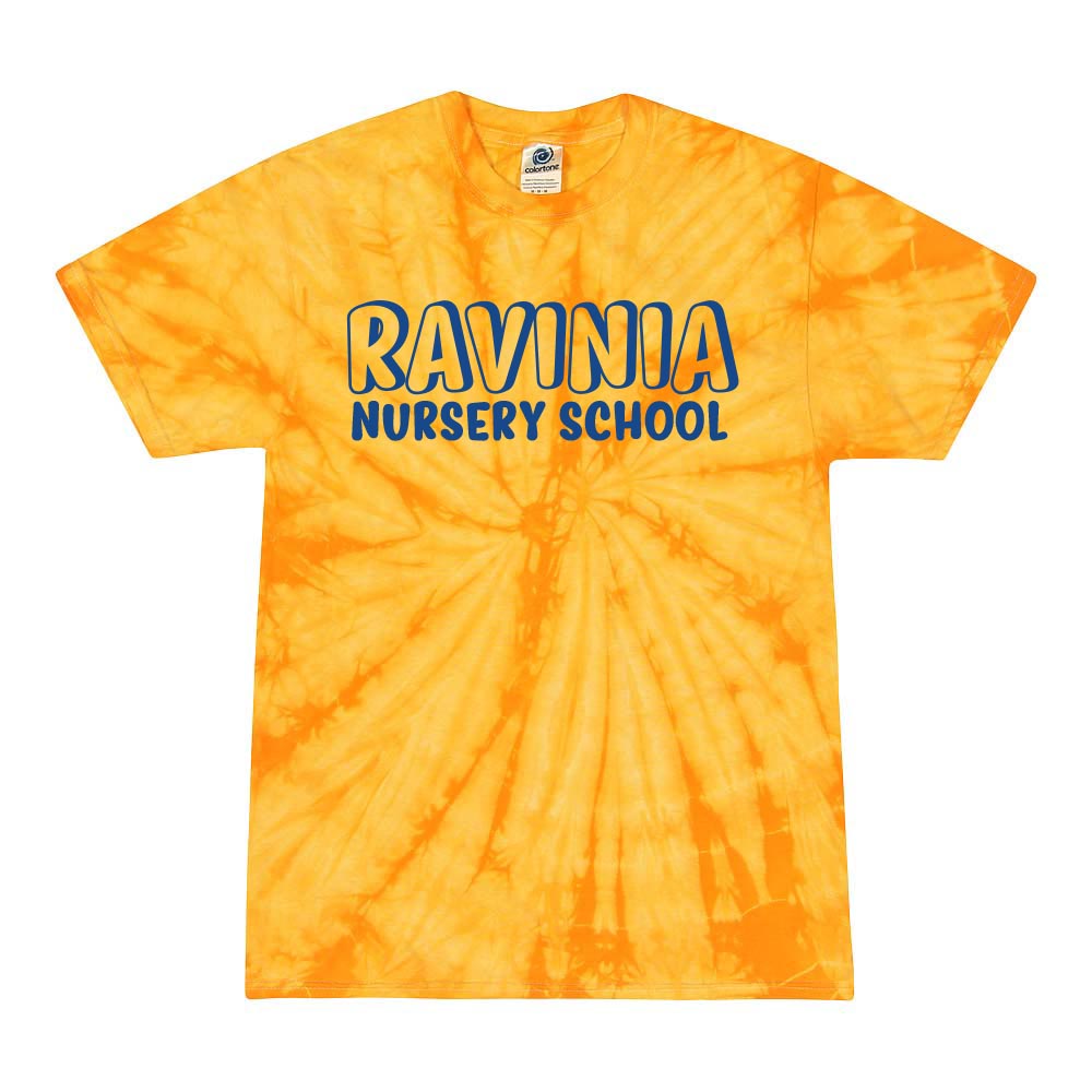 RAVINIA TIE DYE TEE ~ RAVINIA NURSERY SCHOOL ~ adult ~ classic unisex fit