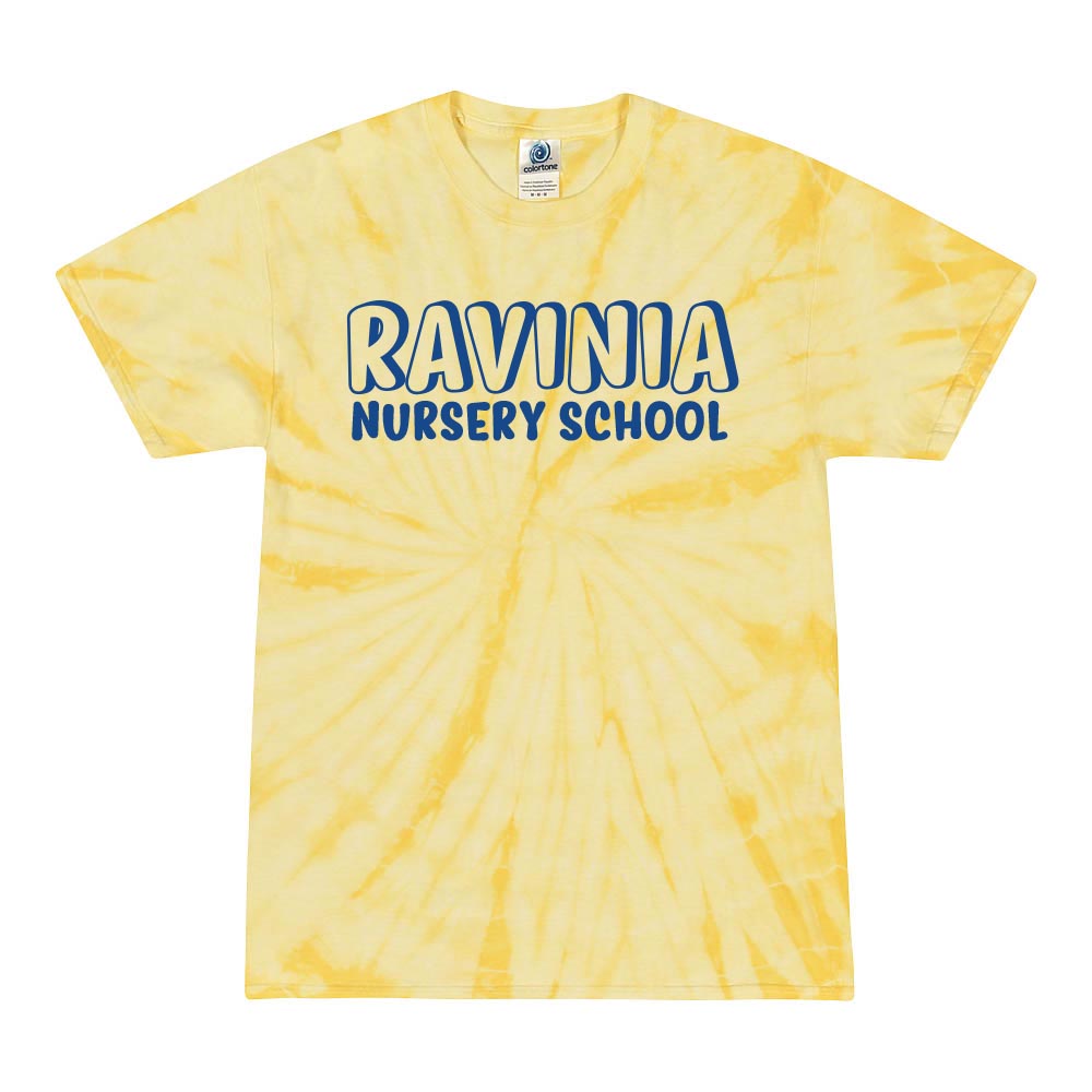 RAVINIA TIE DYE TEE ~ RAVINIA NURSERY SCHOOL ~ adult ~ classic unisex fit