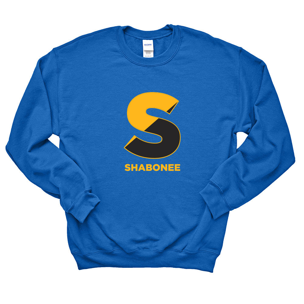 SPLIT S SWEATSHIRT ~ SHABONEE ELEMENTARY SCHOOL ~ youth & adult ~ classic unisex fit