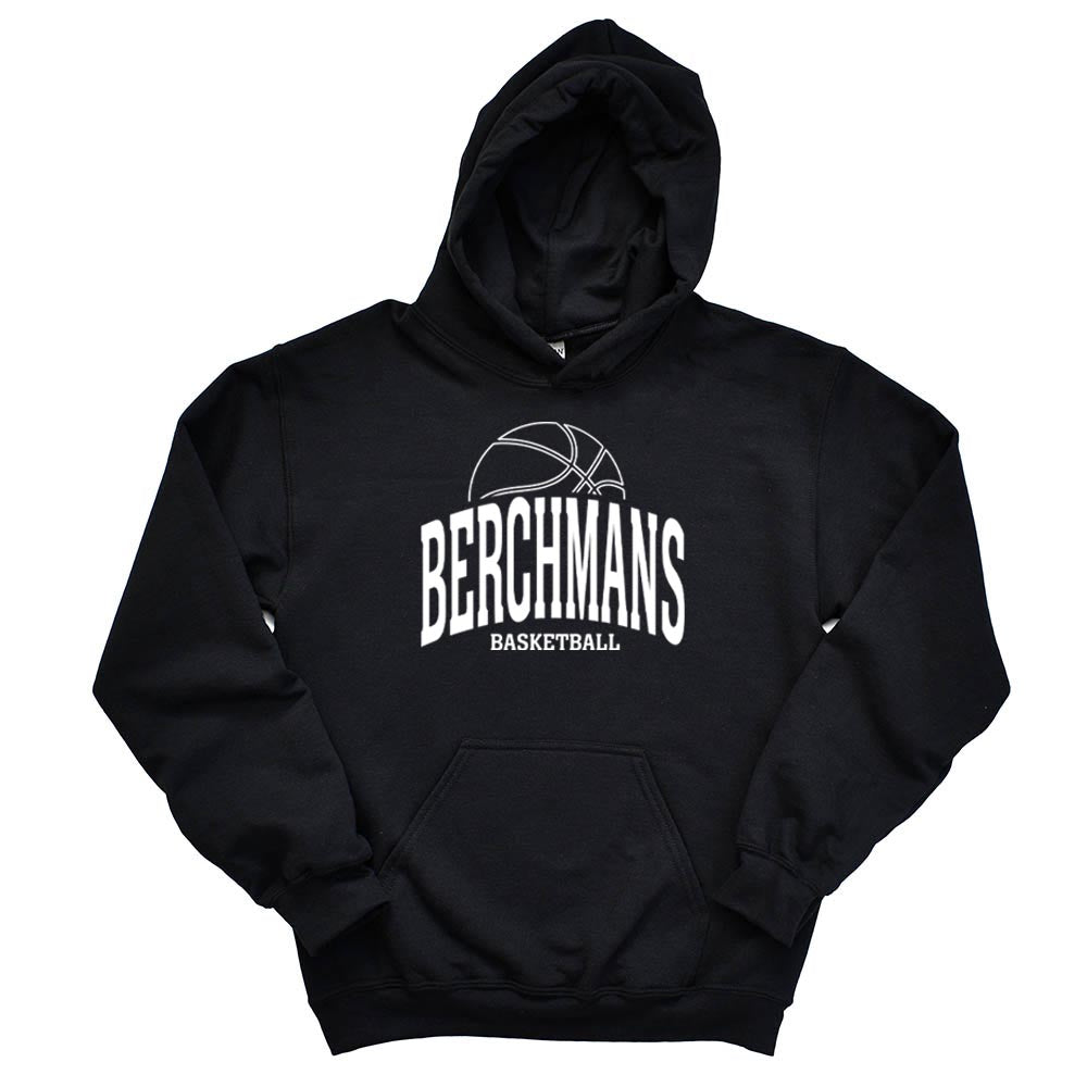 BASKETBALL ARC HOODIE ~ SJB ATHLETICS ~ youth and adult ~ classic fit
