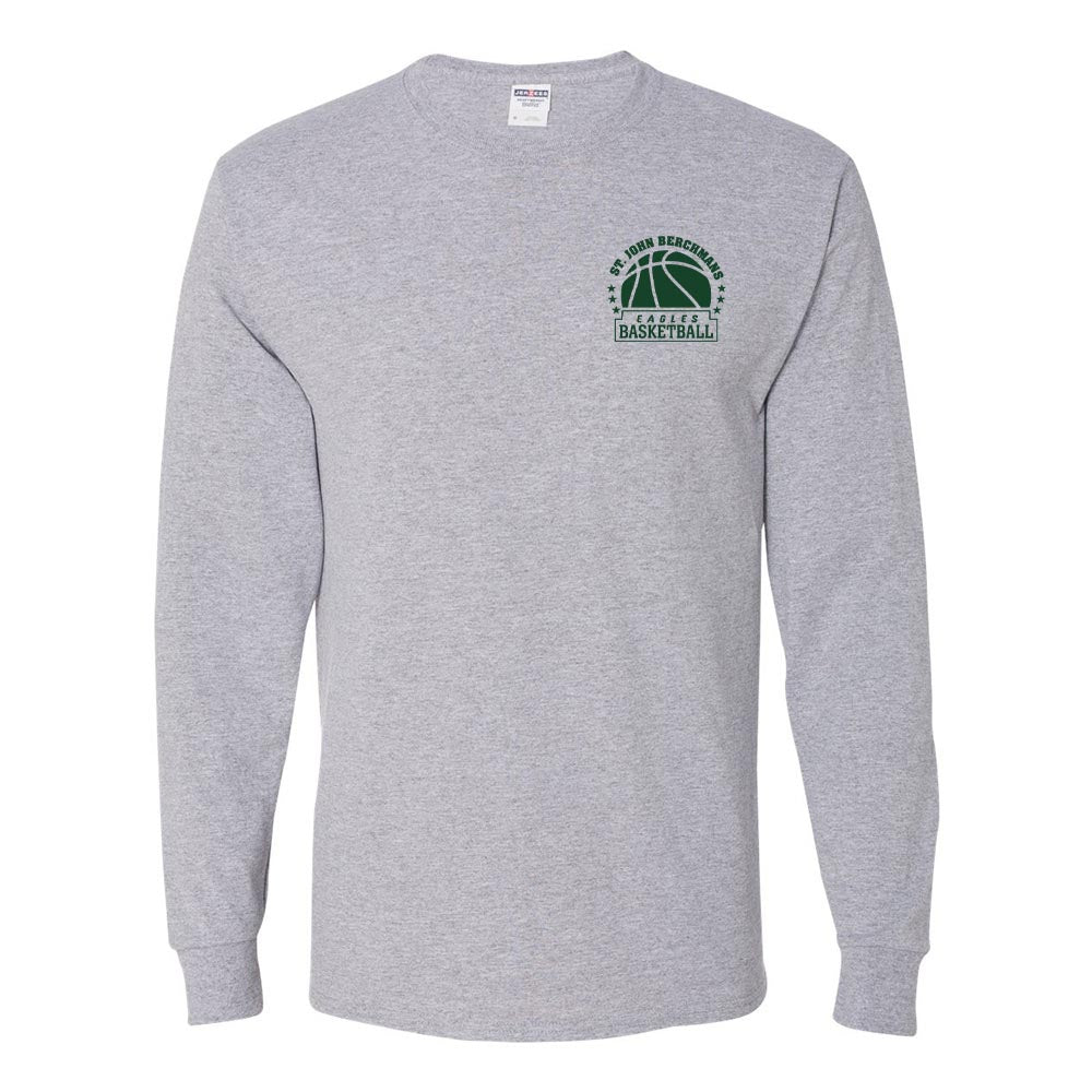 EAGLES BASKETBALL LONG SLEEVE DRIPOWER TEE ~ SJB ATHLETICS ~ youth and adult ~ classic fit
