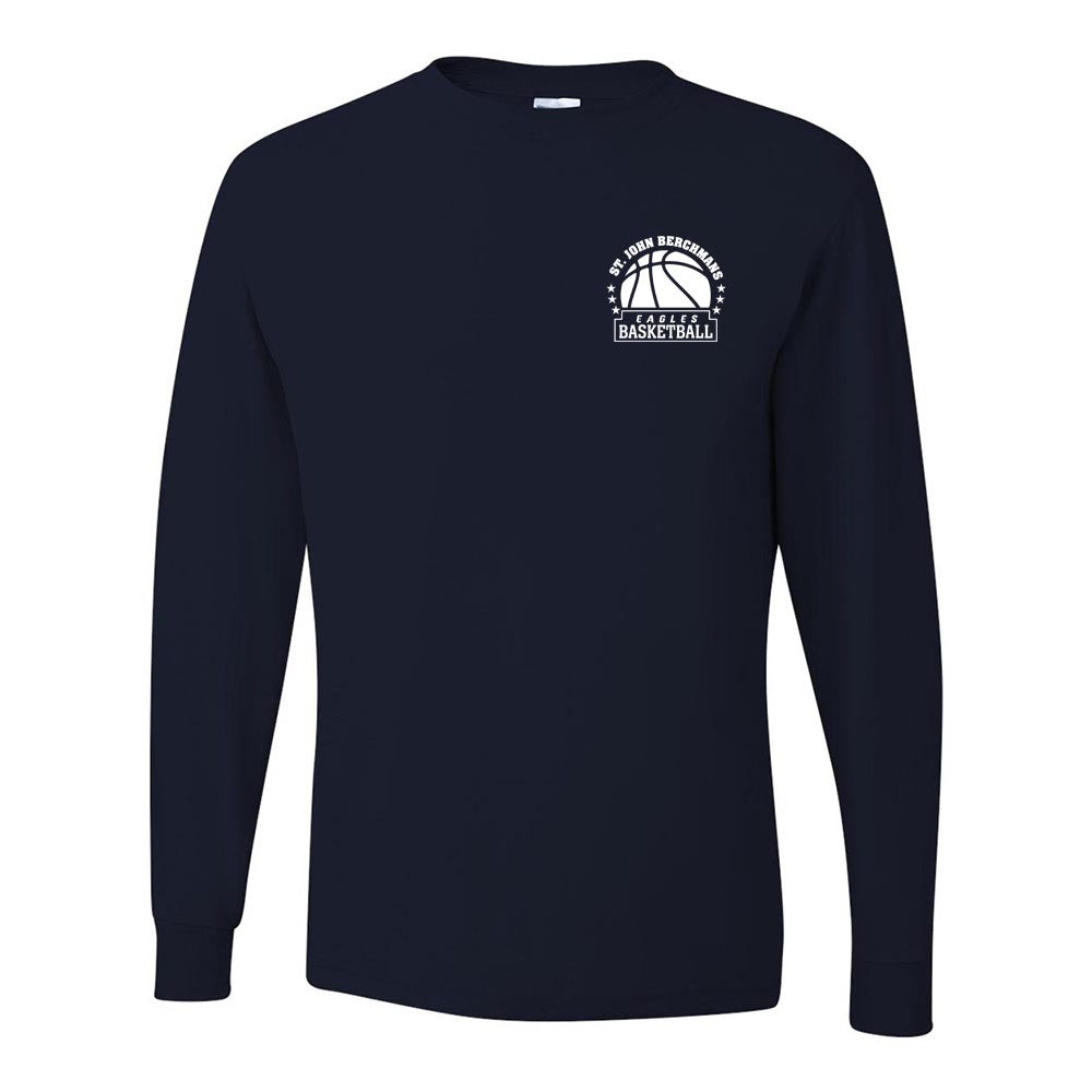 EAGLES BASKETBALL LONG SLEEVE DRIPOWER TEE ~ SJB ATHLETICS ~ youth and adult ~ classic fit