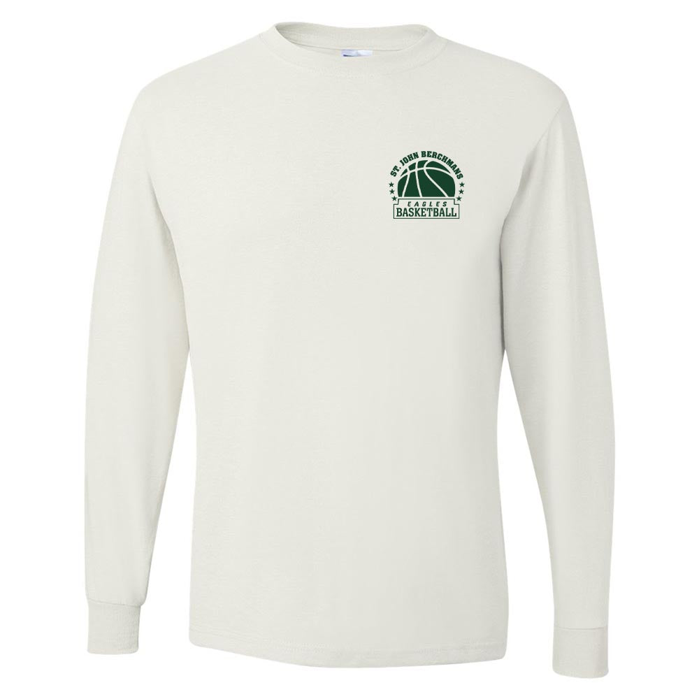 EAGLES BASKETBALL LONG SLEEVE DRIPOWER TEE ~ SJB ATHLETICS ~ youth and adult ~ classic fit