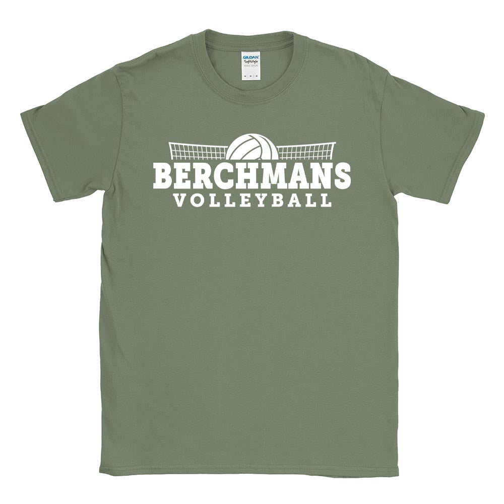 Volleyball Net ~ Cotton T-Shirt ~ Sjb Athletics