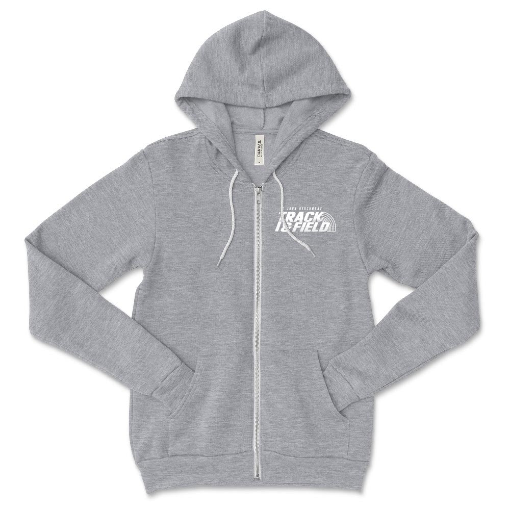 SJB TRACK AND FIELD ZIP HOODIE ~ SJB ATHLETICS ~ youth & adult ~  classic unisex fit