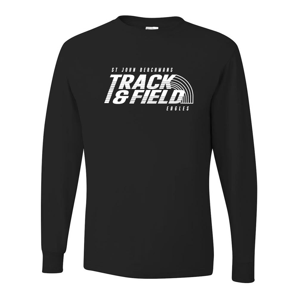 TRACK AND FIELD LONG SLEEVE DRIPOWER TEE ~ SJB ATHLETICS ~ youth & adult ~ classic fit