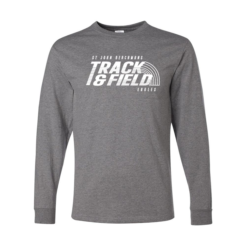 TRACK AND FIELD LONG SLEEVE DRIPOWER TEE ~ SJB ATHLETICS ~ youth & adult ~ classic fit