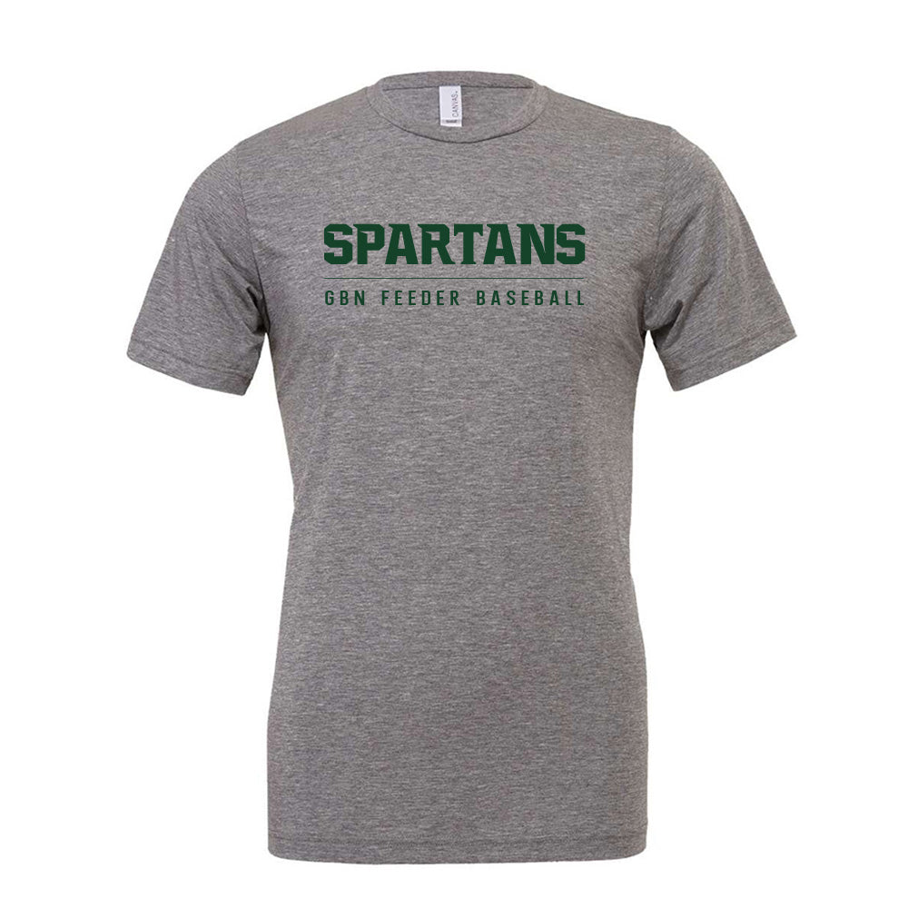 SPARTANS GBN TRIBLEND TEE ~ SPARTANS BASEBALL ~ youth, women & adult ~ unisex fit