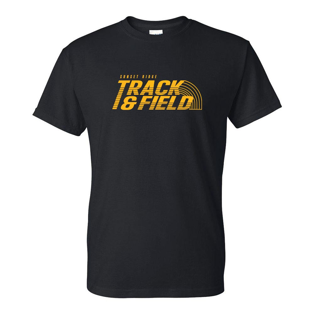 TRACK & FIELD PERFORMANCE TEE ~ SUNSET RIDGE SCHOOL ~ youth & adult ~ classic unisex fit