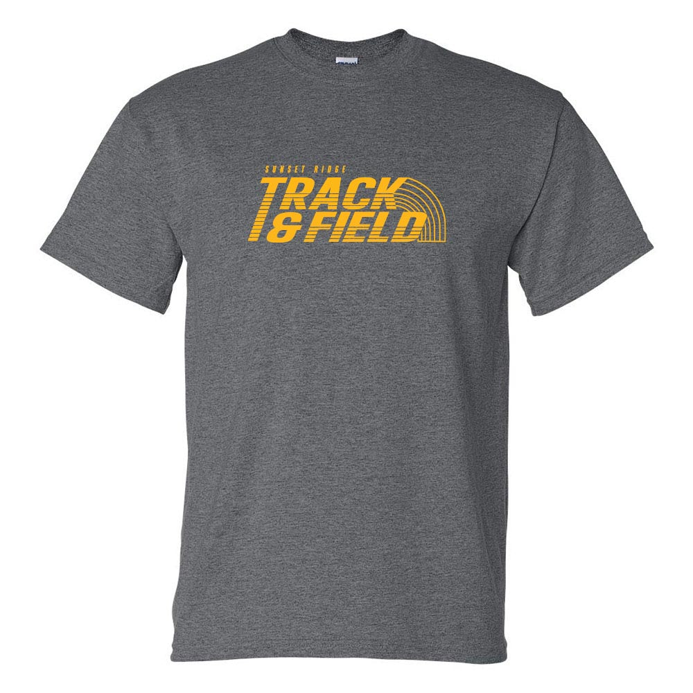 TRACK & FIELD PERFORMANCE TEE ~ SUNSET RIDGE SCHOOL ~ youth & adult ~ classic unisex fit