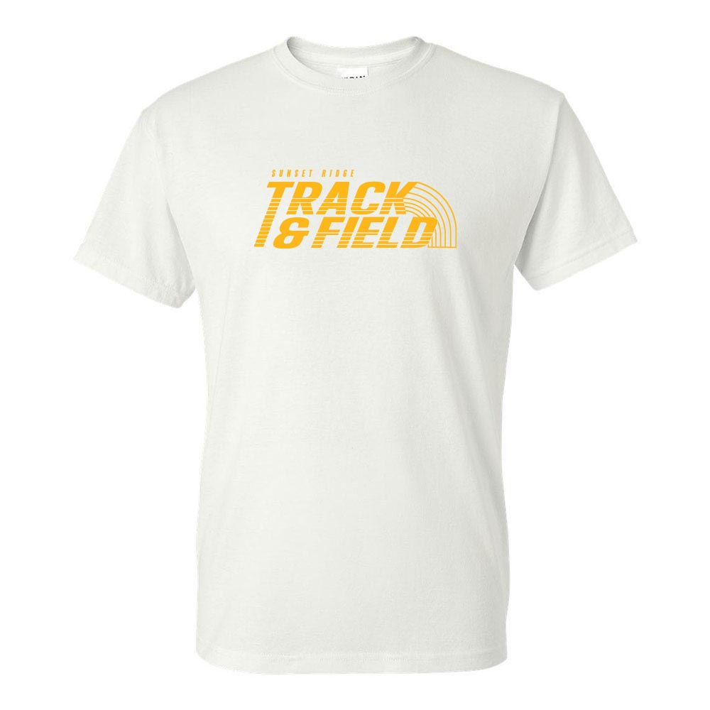 TRACK & FIELD PERFORMANCE TEE ~ SUNSET RIDGE SCHOOL ~ youth & adult ~ classic unisex fit