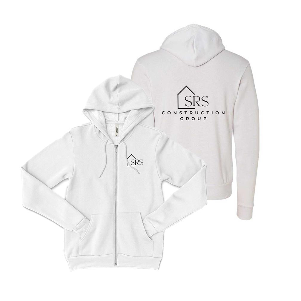 LOGO ZIP HOODIE ~ SRS CONSTRUCTION ~ youth & adult ~ classic unisex fit