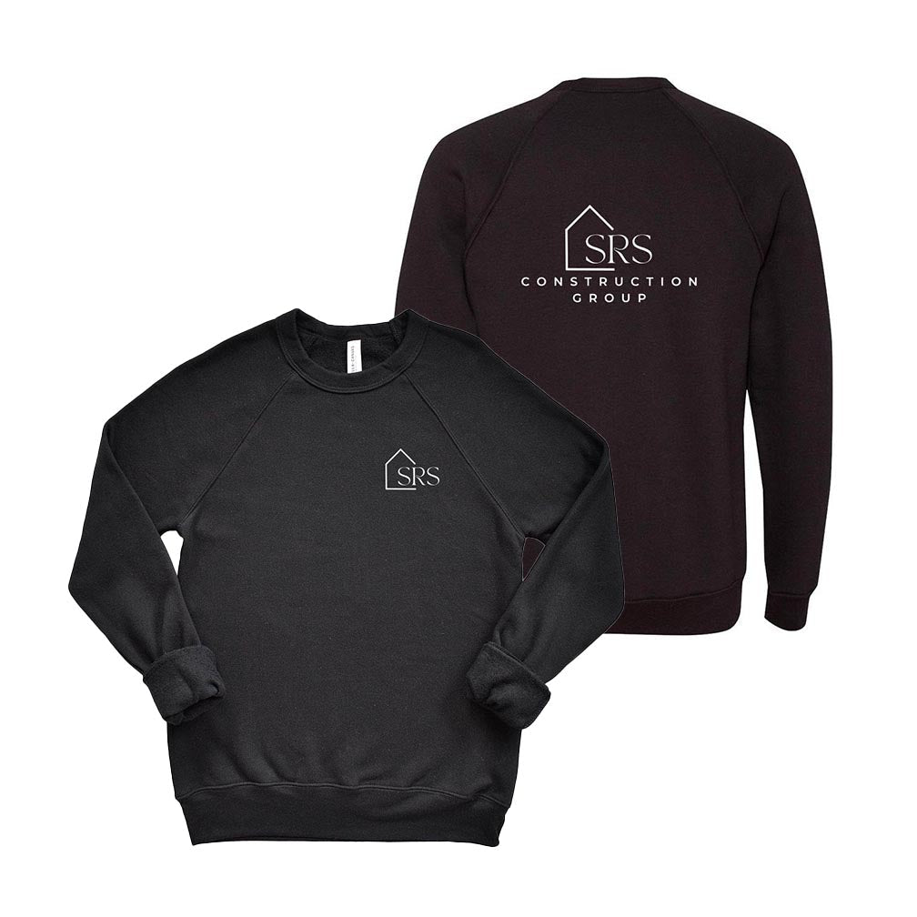 Logo ~ Raglan Crewneck Sweatshirt ~ SRS Construction