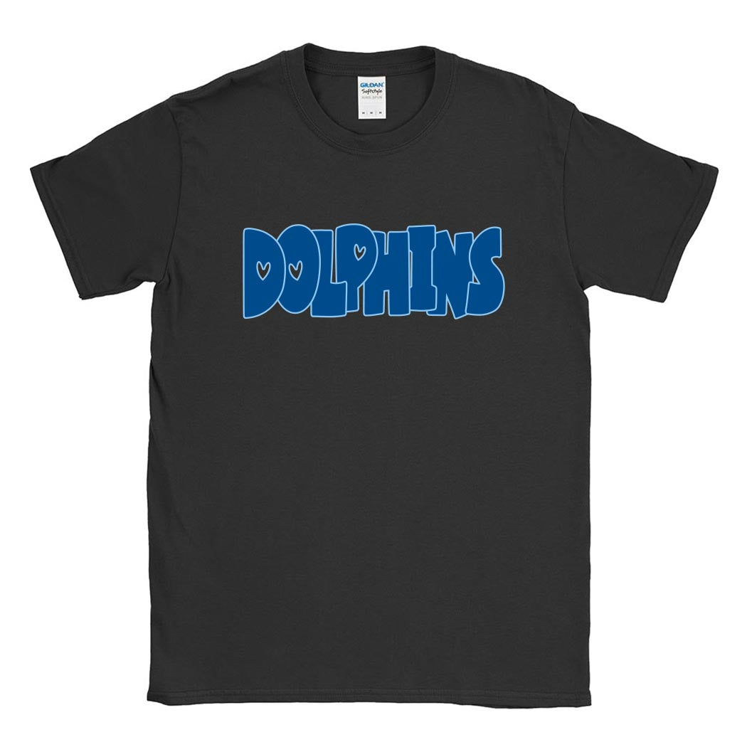 DOLPHINS SOFTSTYLE TEE ~ SHABONEE STAFF ~ adult ~ classic unisex fit