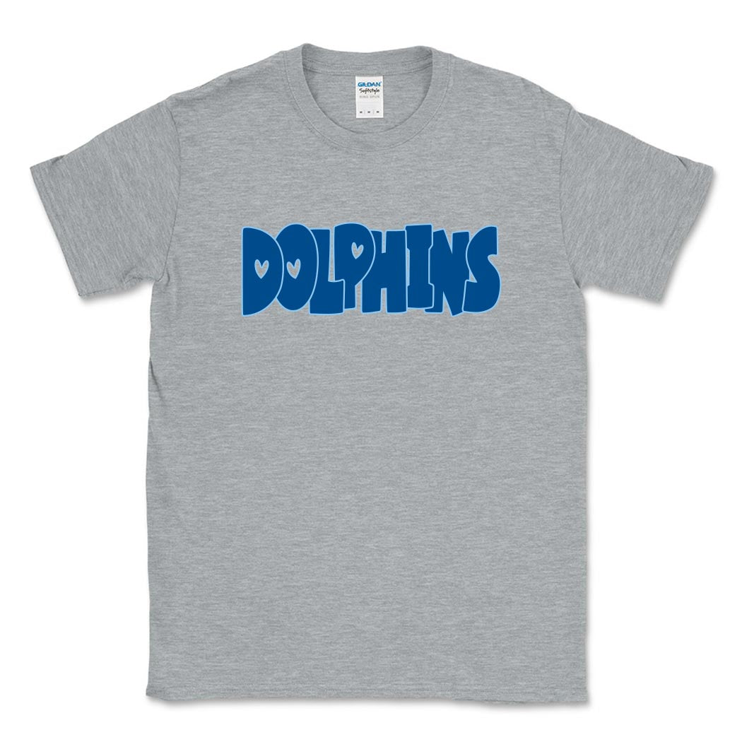 DOLPHINS SOFTSTYLE TEE ~ SHABONEE STAFF ~ adult ~ classic unisex fit