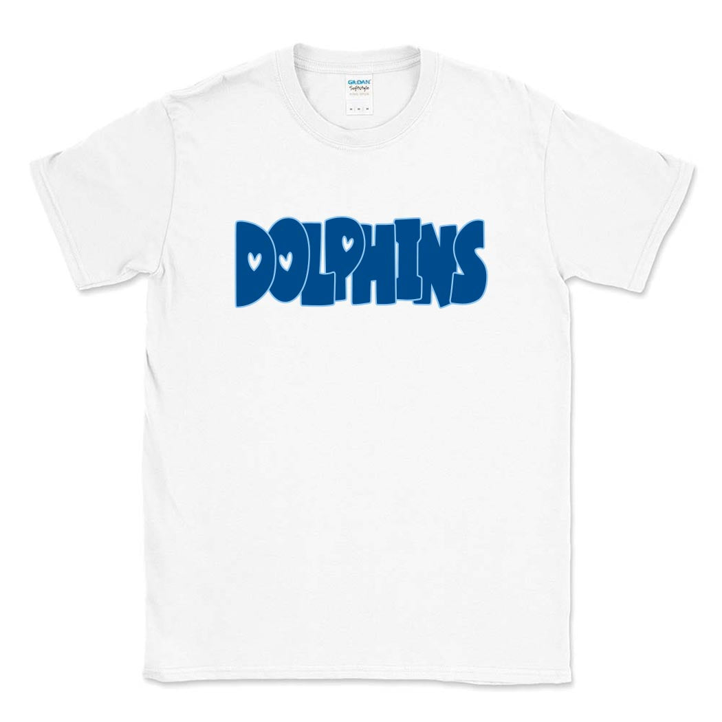 DOLPHINS SOFTSTYLE TEE ~ SHABONEE STAFF ~ adult ~ classic unisex fit