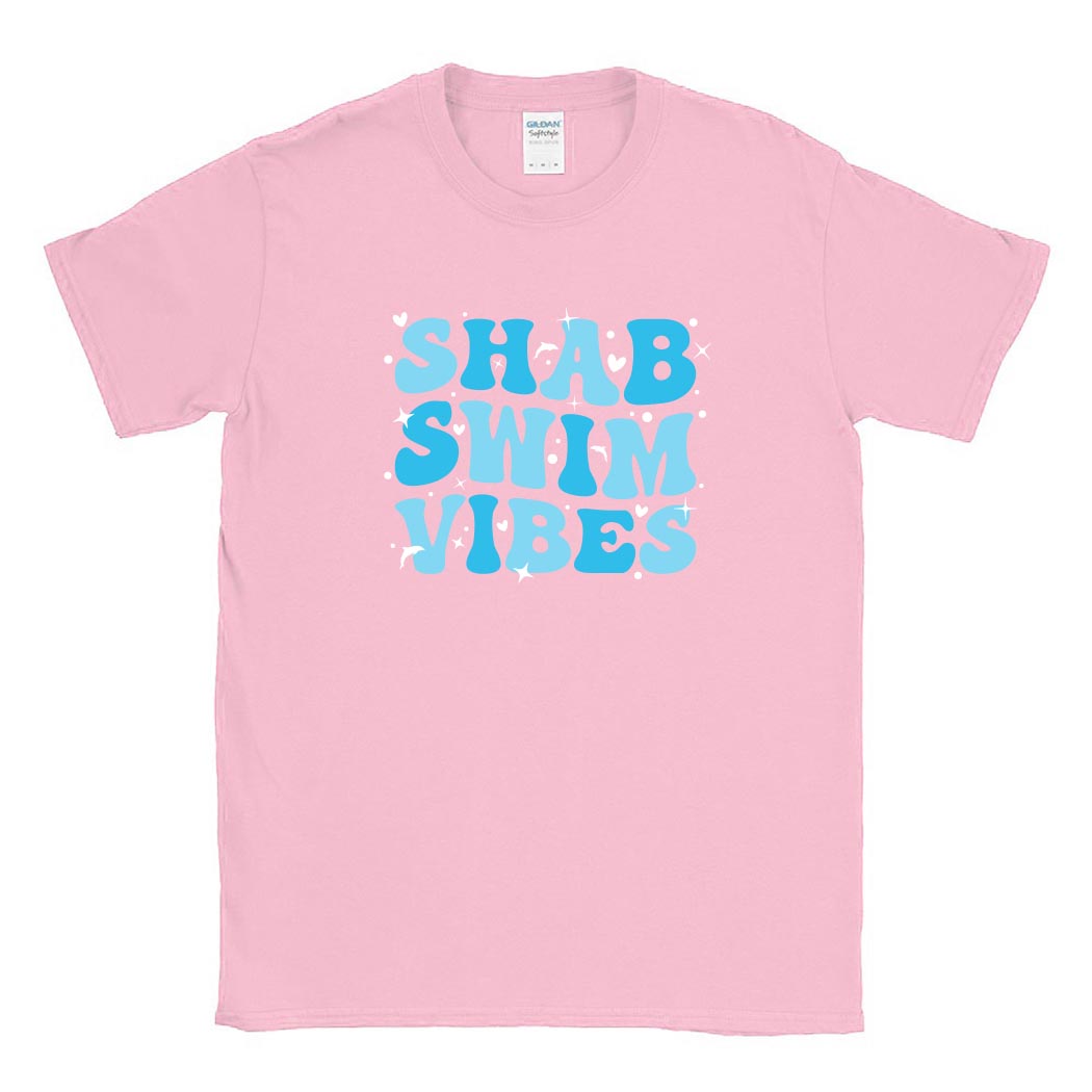 SHAB SWIM VIBES SOFTSTYLE TEE ~ SHABONEE STAFF ~ adult ~ classic unisex fit