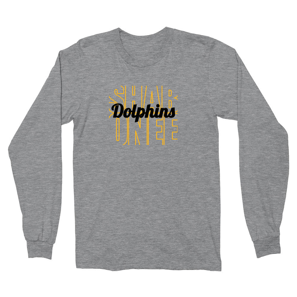 Shabonee Dolphins ~ Cotton Long Sleeve T-Shirt ~ Shabonee Elementary School
