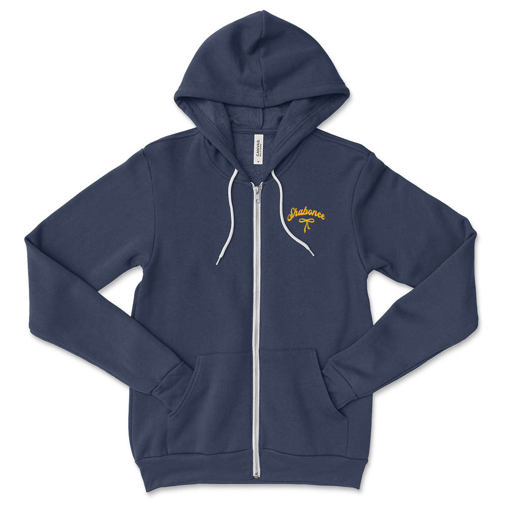 Shabonee Tied ~ Zip Hoodie ~ Shabonee Elementary School