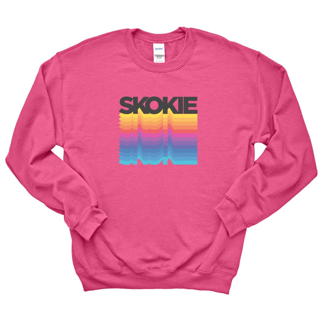 RAINBOW SKOKIE SWEATSHIRT ~ SKOKIE SCHOOL ~ youth & adult ~ classic unisex fit